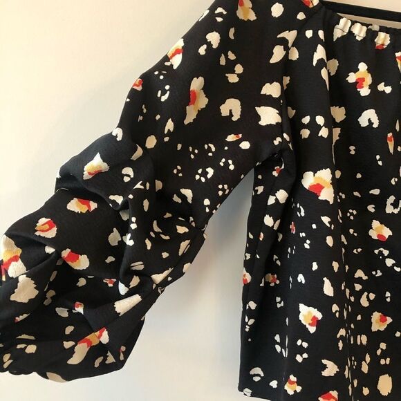 HALOGEN -Puff Sleeve Off Shoulder Top - Picture 5 of 6